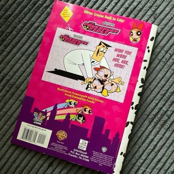 The Powerpuff Girls Coloring Book Y2k New Set With glitter crayons NEW NOS - Picture 9 of 12